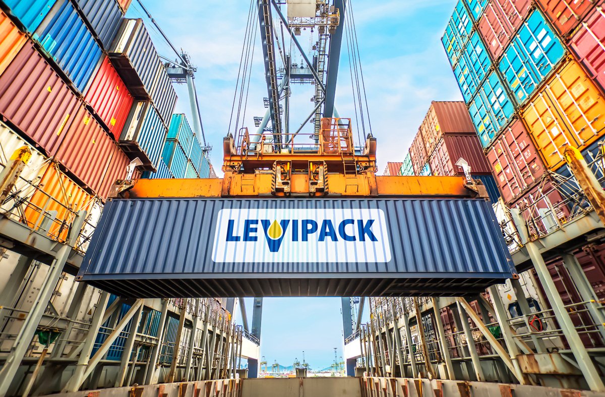 Разработка логотипа для компании-дистрибьютора промышленной упаковки LEVIPACK