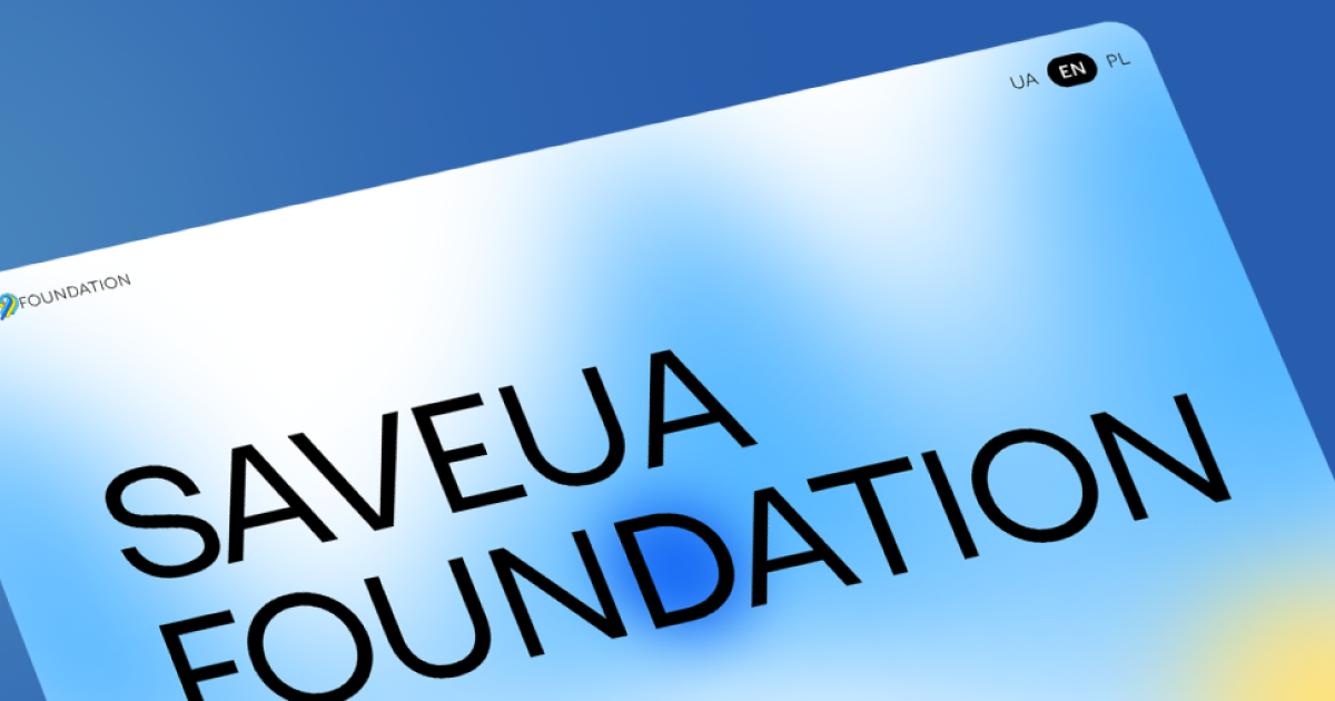 Вебсайт для SaveUA Foundation