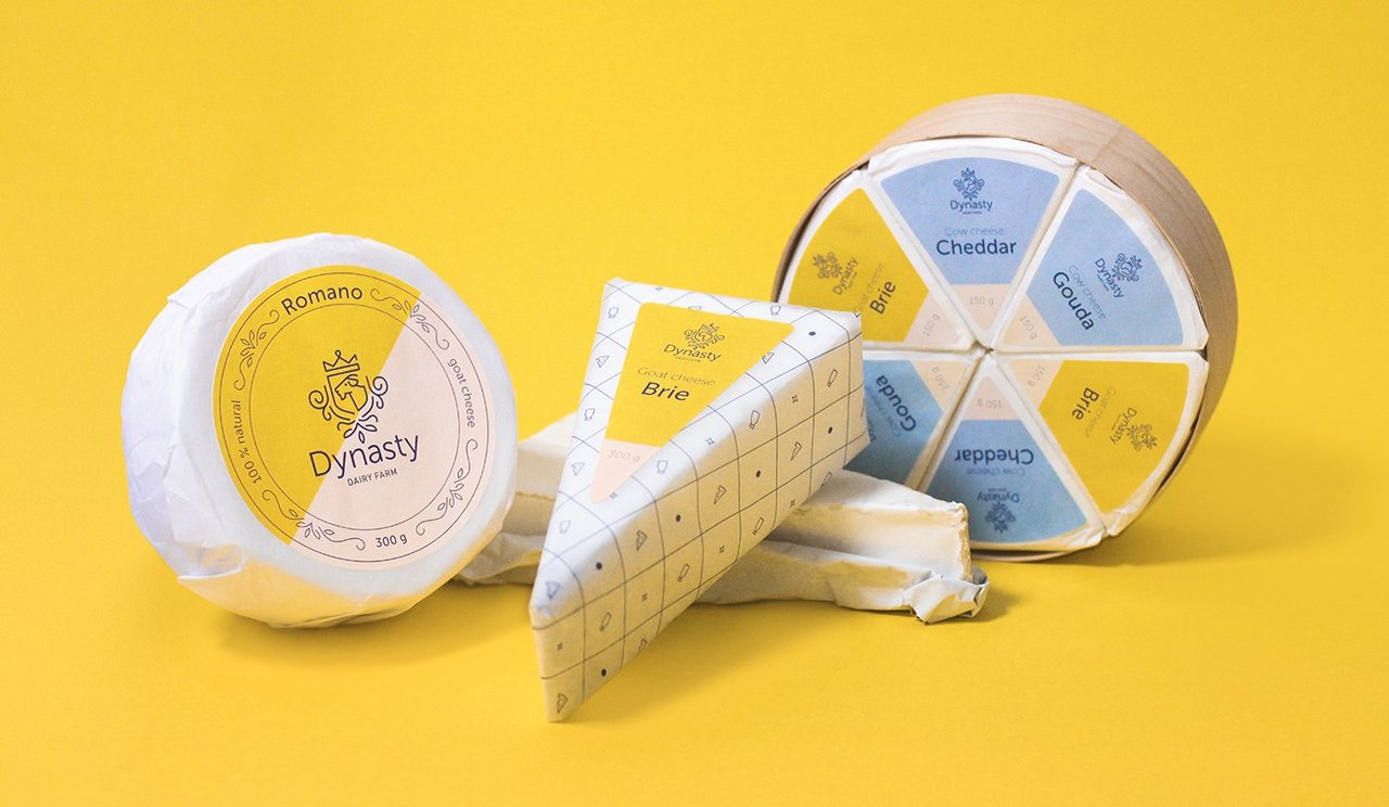 Розробка логотипа та концепції упаковок для «Dynasty Dairy Farm»