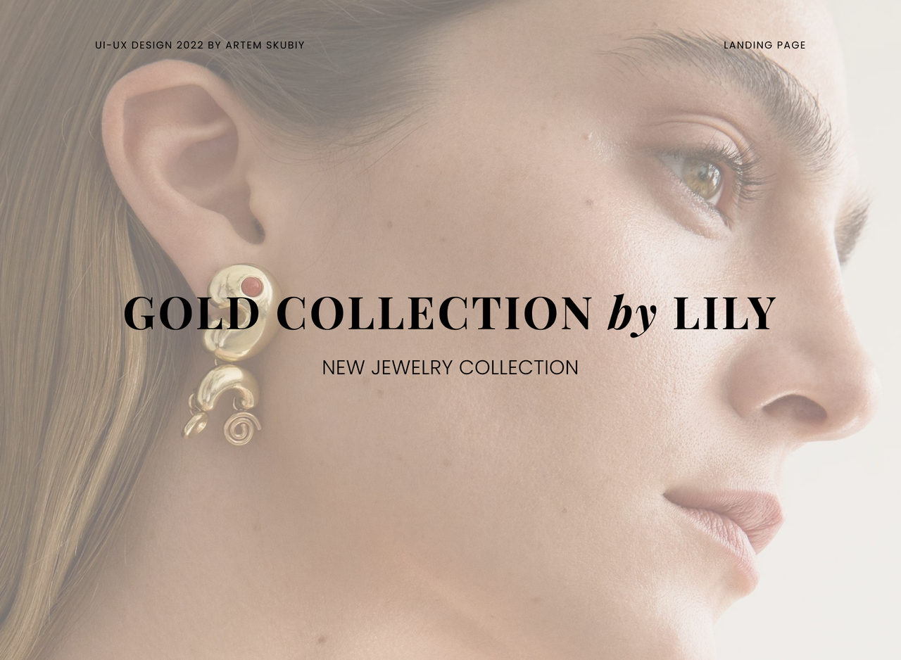 
Landing page and adaptive design for a jewelry brand